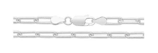 silver-plain-link-paperclip-chain-or-shop-online-sarraf-jewellers-uk-2 - Sarraf Jewellers