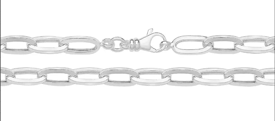 silver-thick-paperclip-chain-plain-design-necklace-or-shop-online-sarraf-jewellers-uk-1 - Sarraf Jewellers