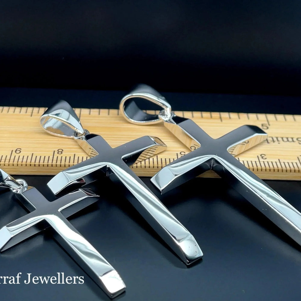 925 Sterling Silver Solid Cross Heavy Hallmarked | Sarraf Jewellers UK