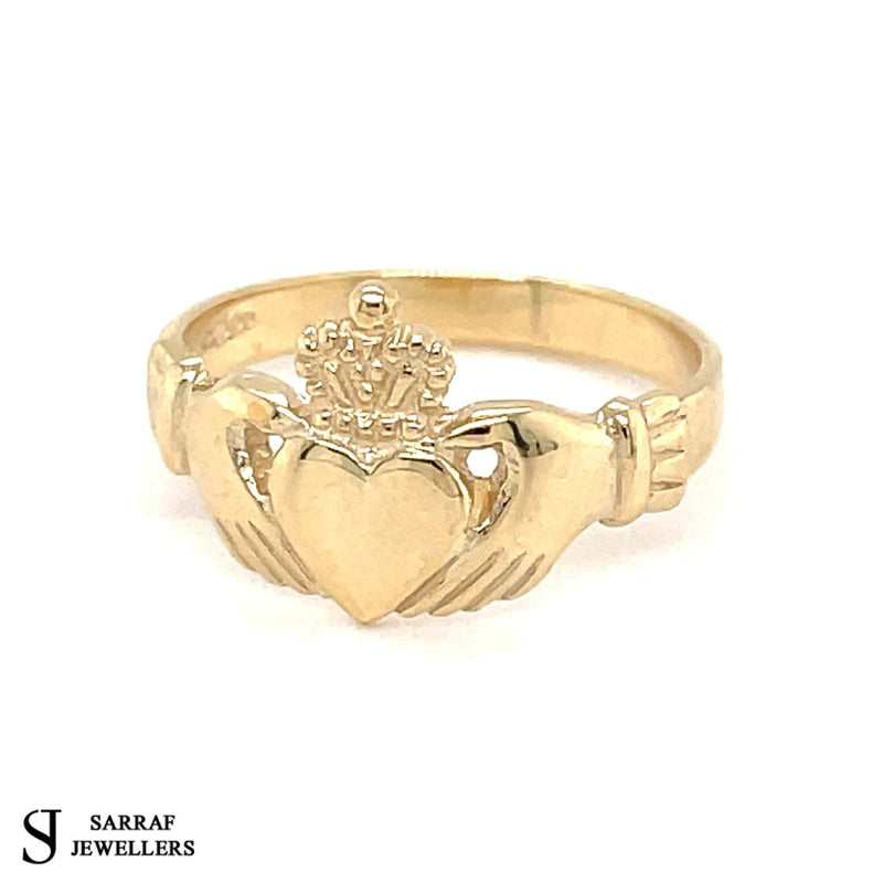 Gold Ring, Irish Claddagh Ring, Claddagh Gold Ring, Traditional Ring, 9ct Gold Irish Ring - Sarraf Jewellers
