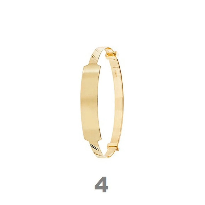 9ct Gold Baby ID Bangle Free Engraving | Shop Online Sarraf Jewellers - Sarraf Jewellers