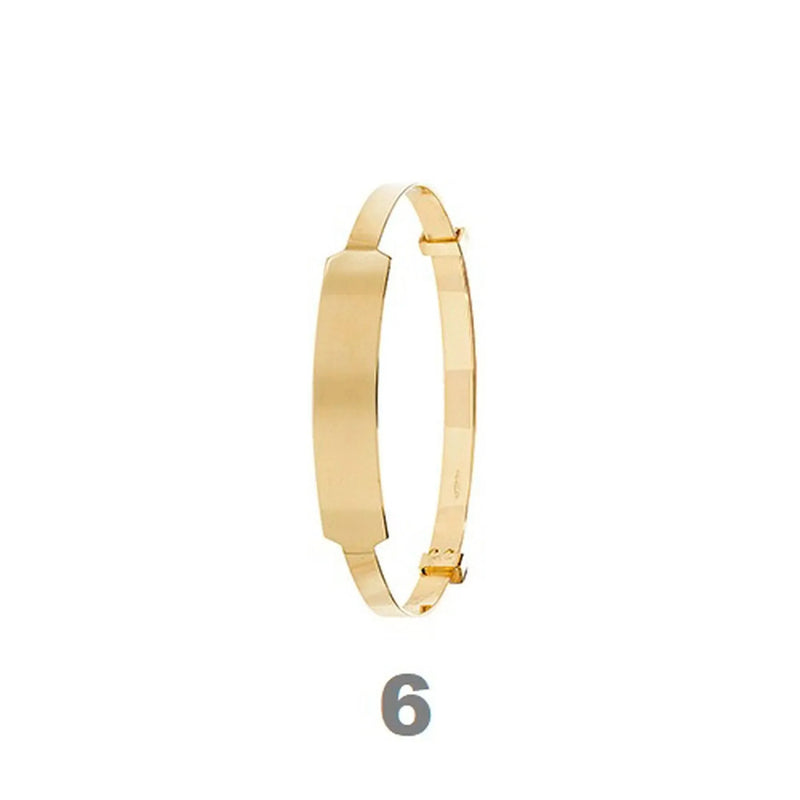 9ct Gold Baby ID Bangle Free Engraving | Shop Online Sarraf Jewellers - Sarraf Jewellers