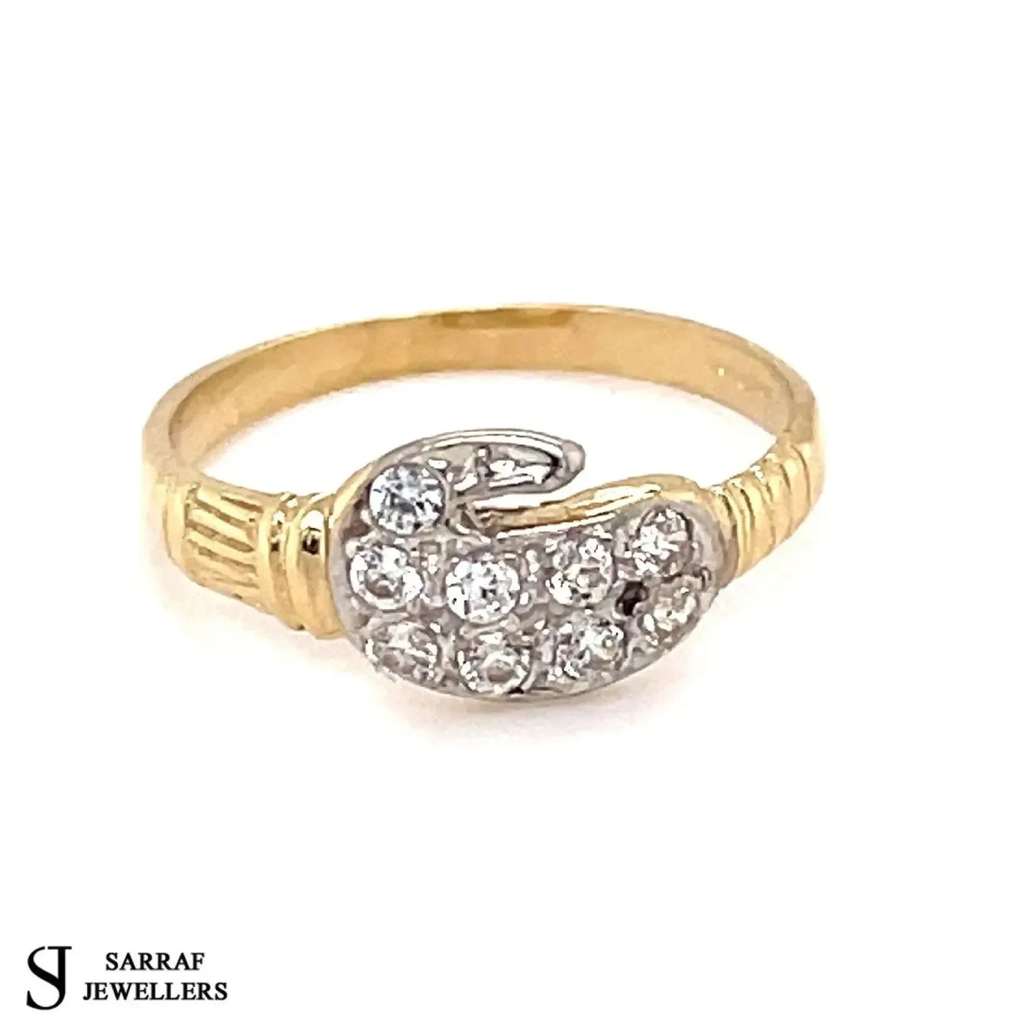 9ct-gold-boxing-glove-baby-ring-cubic-zirconia-a-to-m-size-or-shop-online-sarraf-jewellers-uk-1 - Sarraf Jewellers