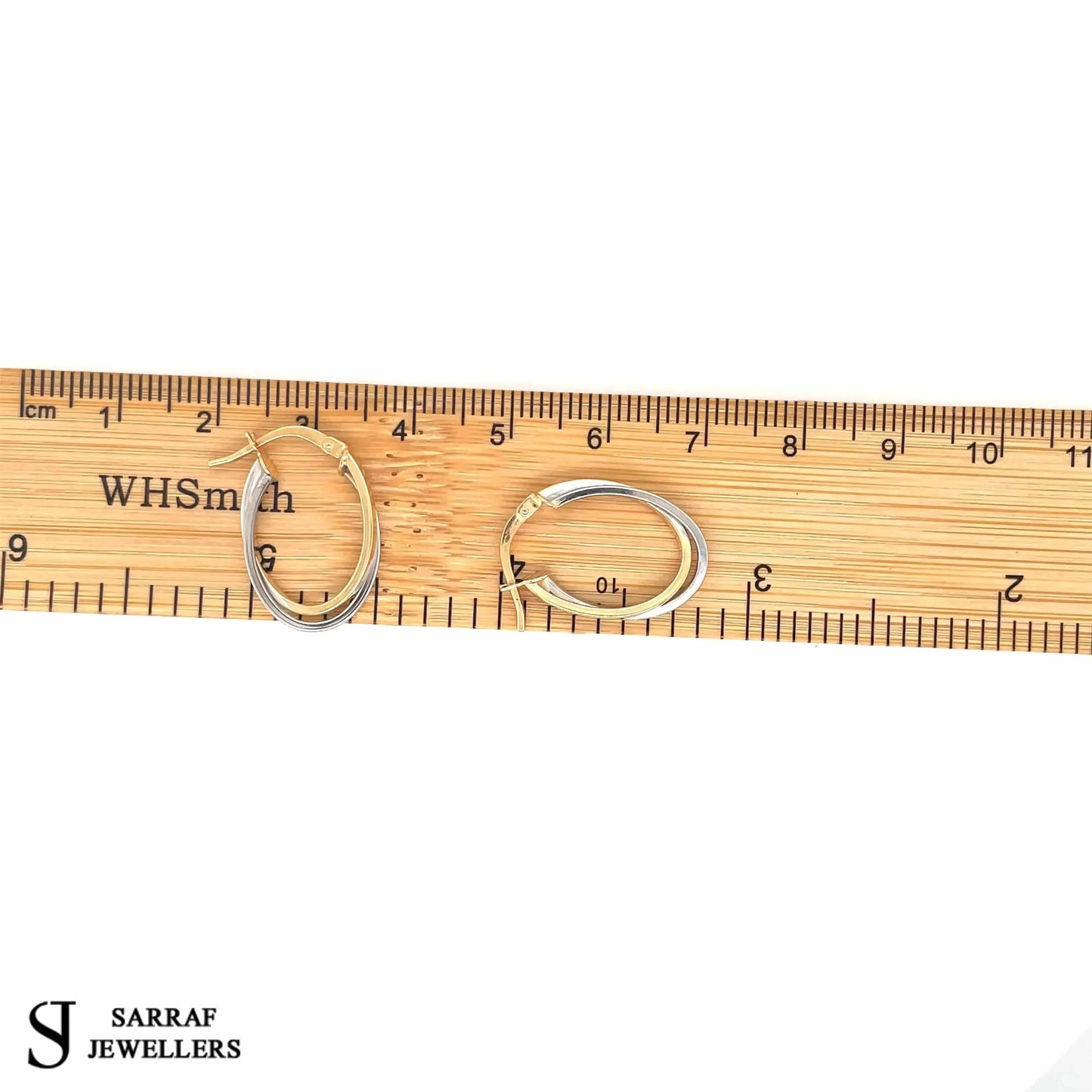9ct-oval-yellow-white-gold-and-rose-white-gold-double-color-hoop-earrings-uk-hallmarked-or-shop-online-sarraf-jewellers-uk-8 - Sarraf Jewellers