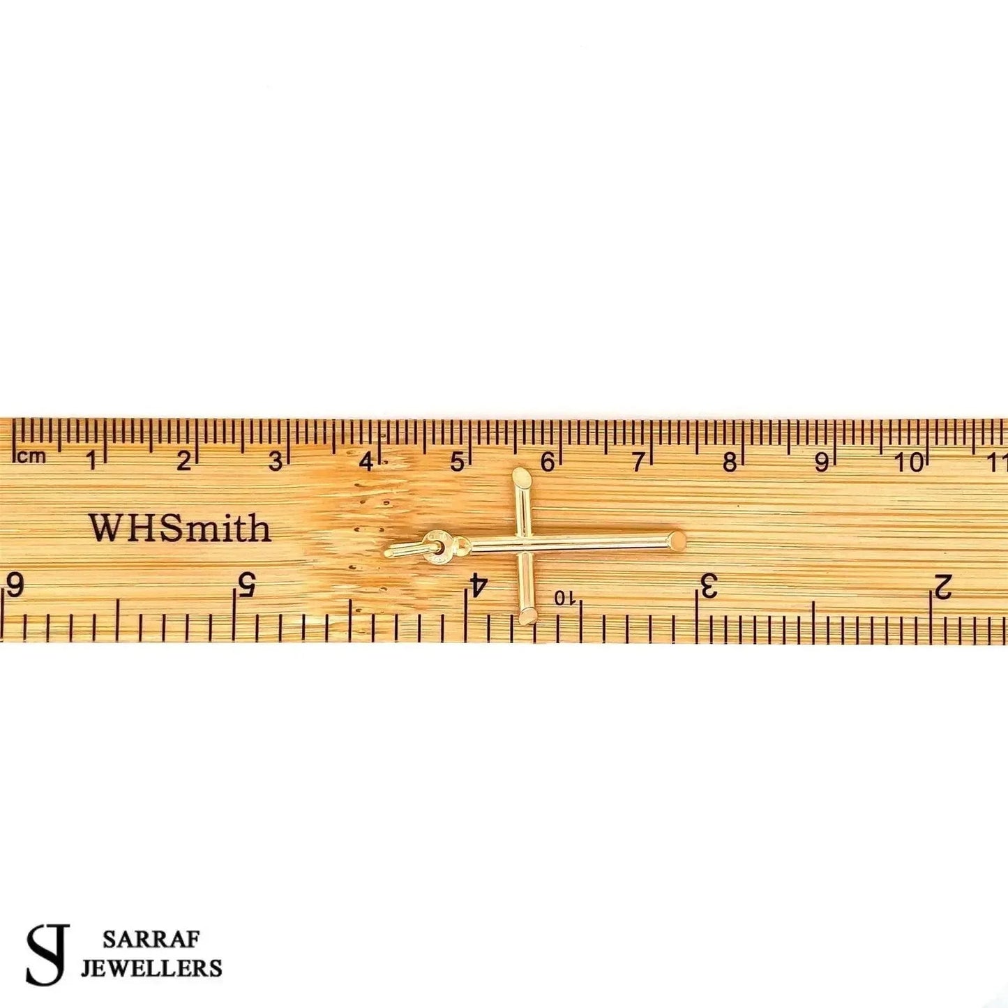 9ct-yellow-gold-classy-plain-cross-uk-hallmarked-or-shop-online-sarraf-jewellers-uk-3 - Sarraf Jewellers