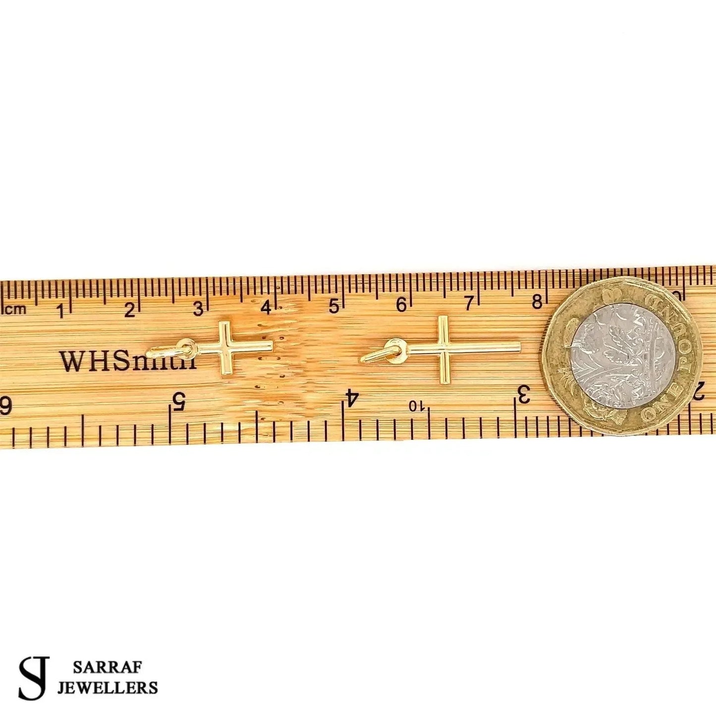 9ct-yellow-gold-cross-minimalist-pendant-small-medium-charms-or-shop-online-sarraf-jewellers-uk-7 - Sarraf Jewellers