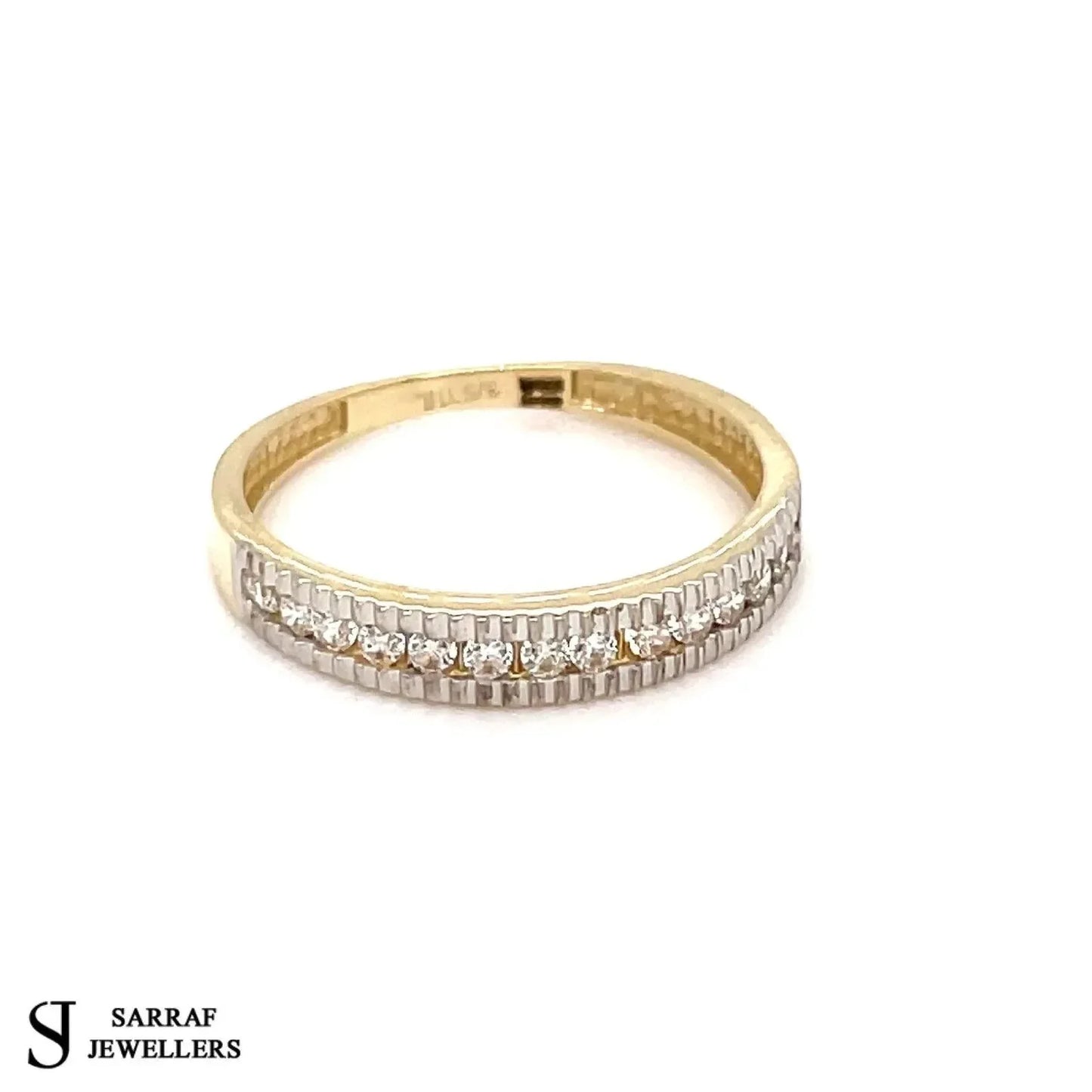 9ct-yellow-gold-cz-design-simulated-diamond-ring-uk-hallmarked-or-shop-online-sarraf-jewellers-uk-1 - Sarraf Jewellers