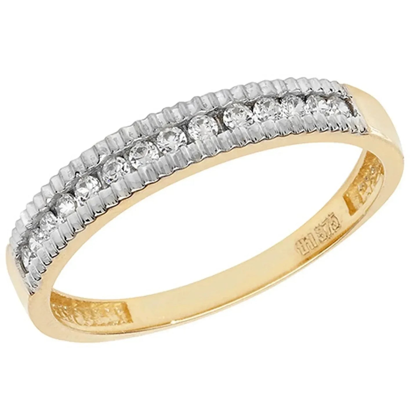 9ct-yellow-gold-cz-design-simulated-diamond-ring-uk-hallmarked-or-shop-online-sarraf-jewellers-uk-2 - Sarraf Jewellers