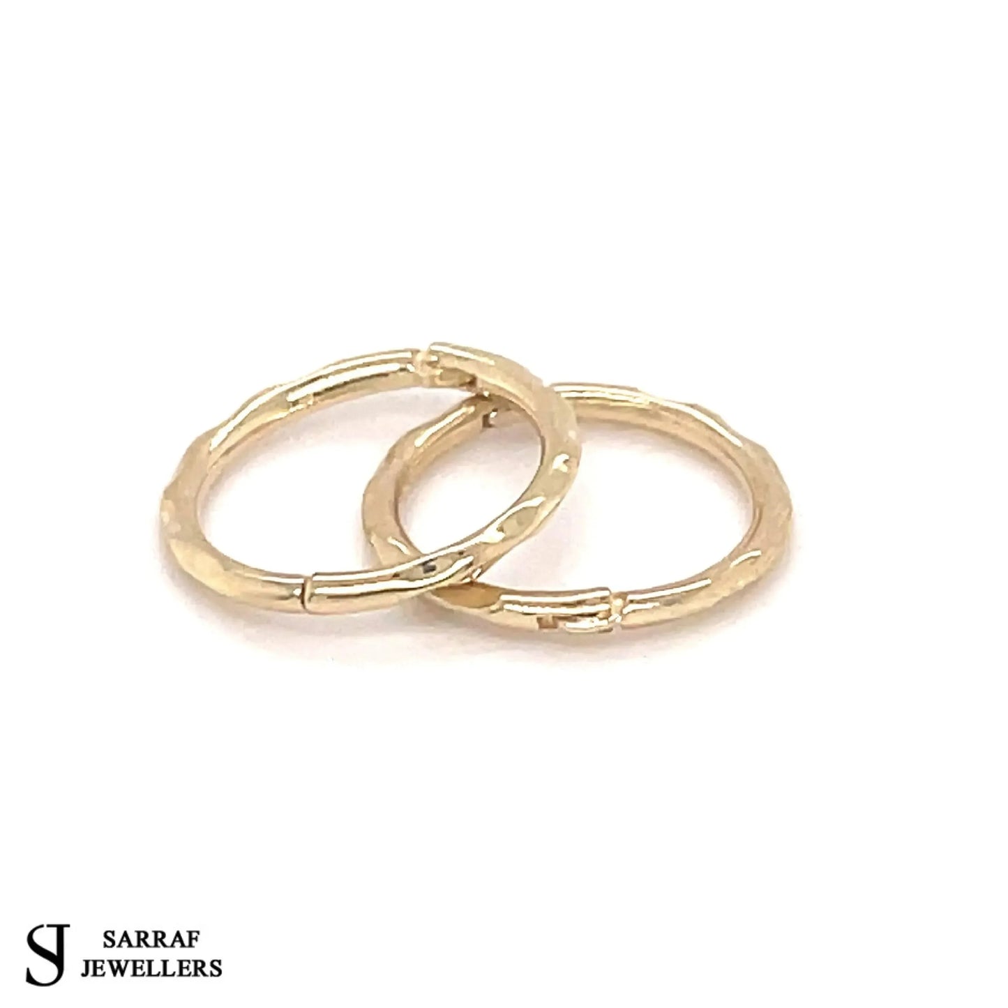 9ct-yellow-gold-plain-hinged-hoop-earring-15mm-uk-hallmarked-or-shop-online-sarraf-jewellers-uk-6 - Sarraf Jewellers