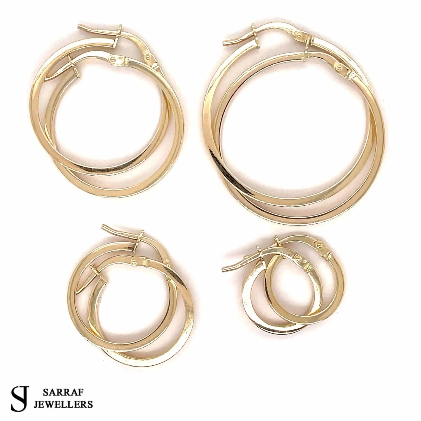 9ct-yellow-gold-plain-hoop-earrings-8mm-10mm-15mm-20mm-25mm-30mm-40mm-50mm-or-shop-online-sarraf-jewellers-uk-1 - Sarraf Jewellers