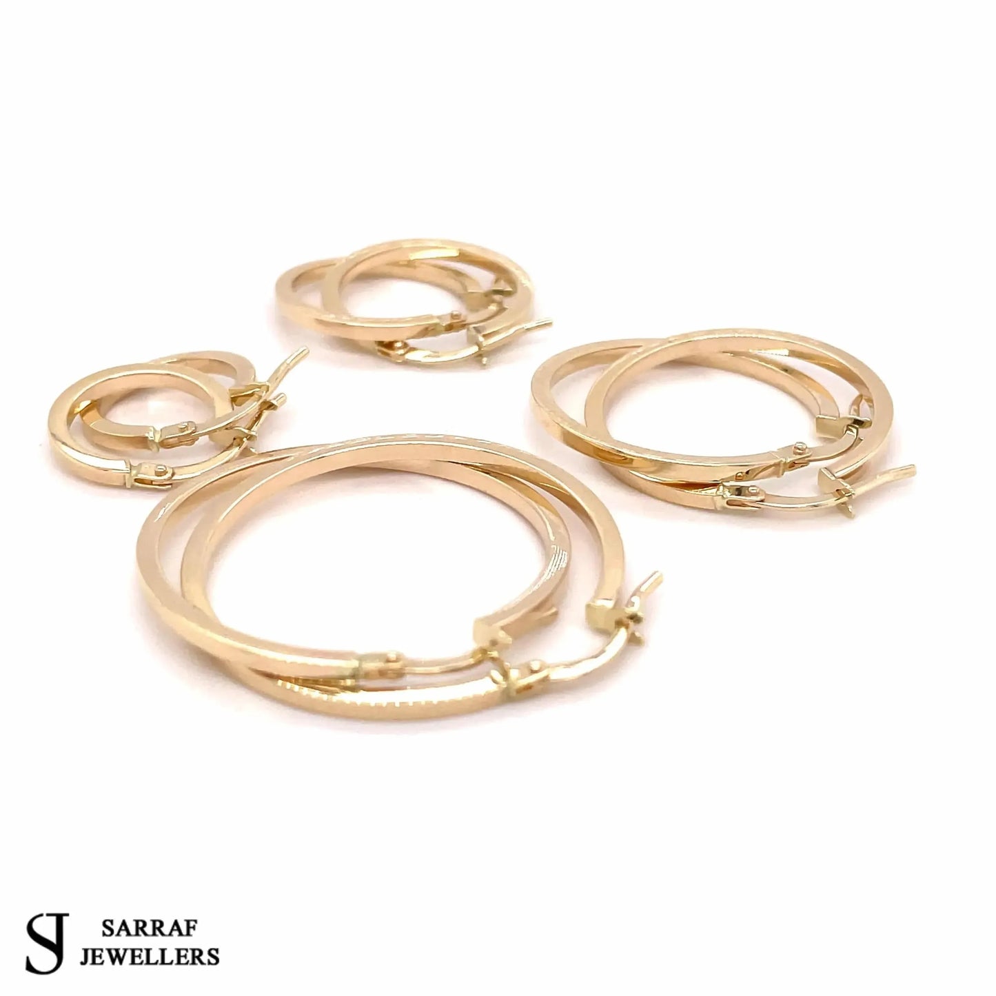9ct-yellow-gold-plain-hoop-earrings-8mm-10mm-15mm-20mm-25mm-30mm-40mm-50mm-or-shop-online-sarraf-jewellers-uk-2 - Sarraf Jewellers