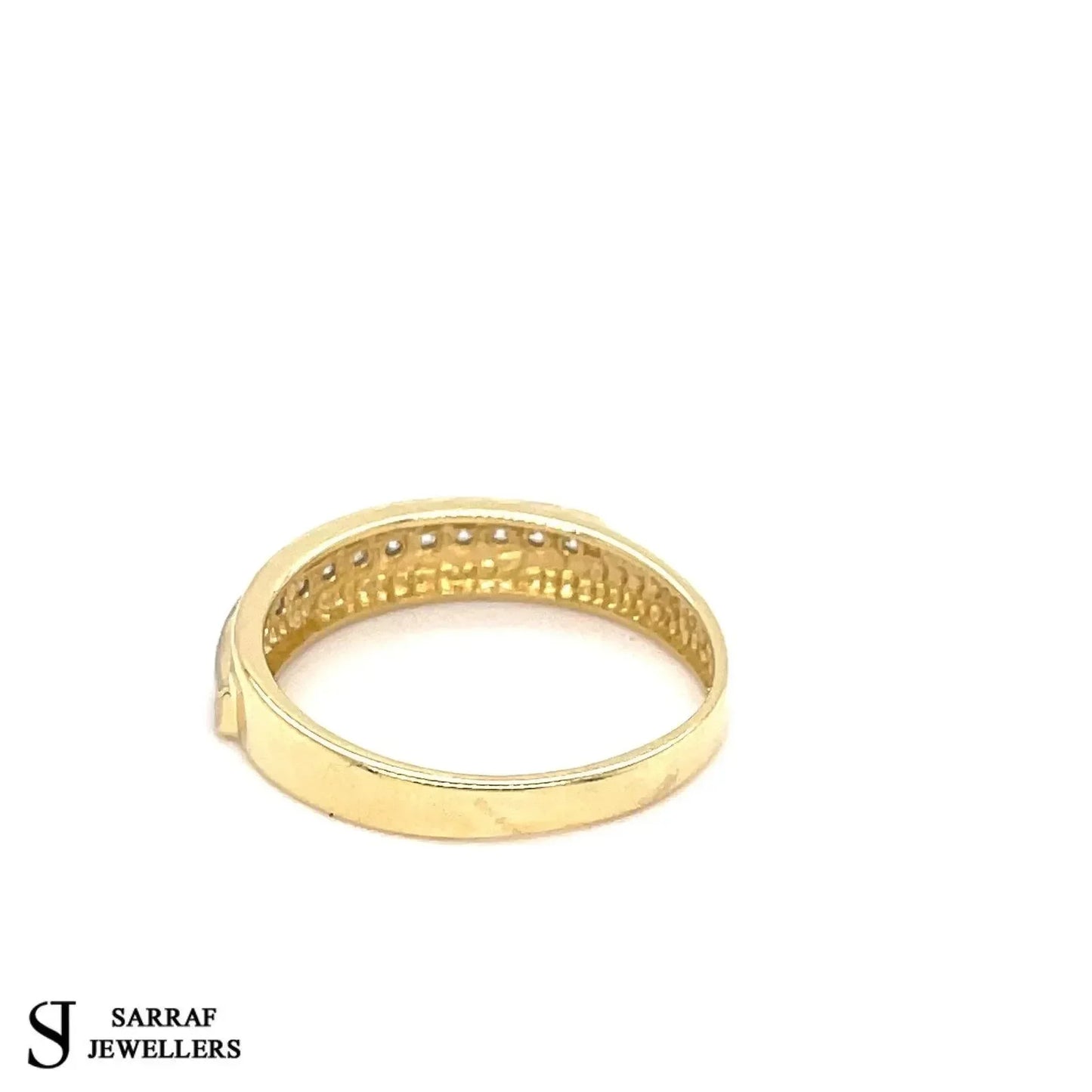 9ct-yellow-gold-simulated-diamond-cz-design-ring-uk-hallmarked-or-shop-online-sarraf-jewellers-uk-4 - Sarraf Jewellers