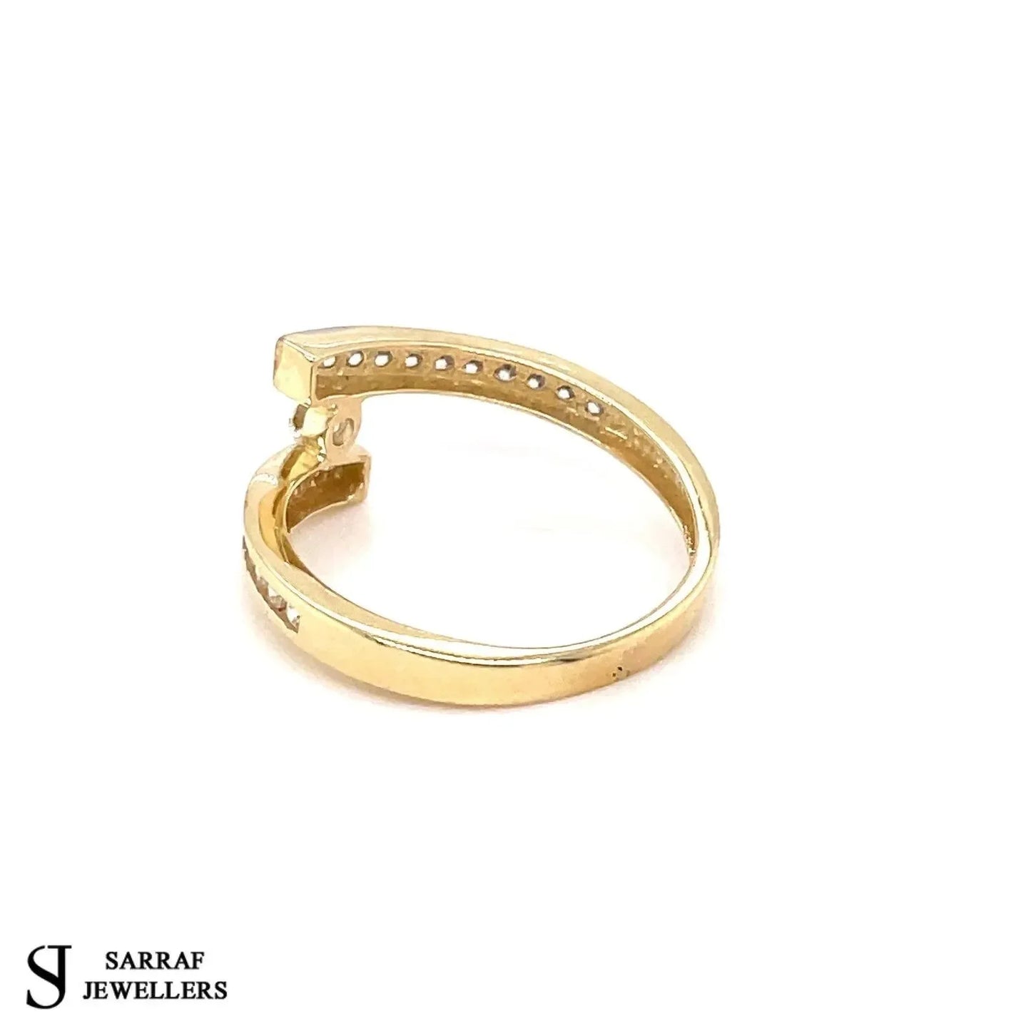 9ct-yellow-gold-spiral-ring-simulated-diamond-cz-design-uk-hallmarked-or-shop-online-sarraf-jewellers-uk-7 - Sarraf Jewellers