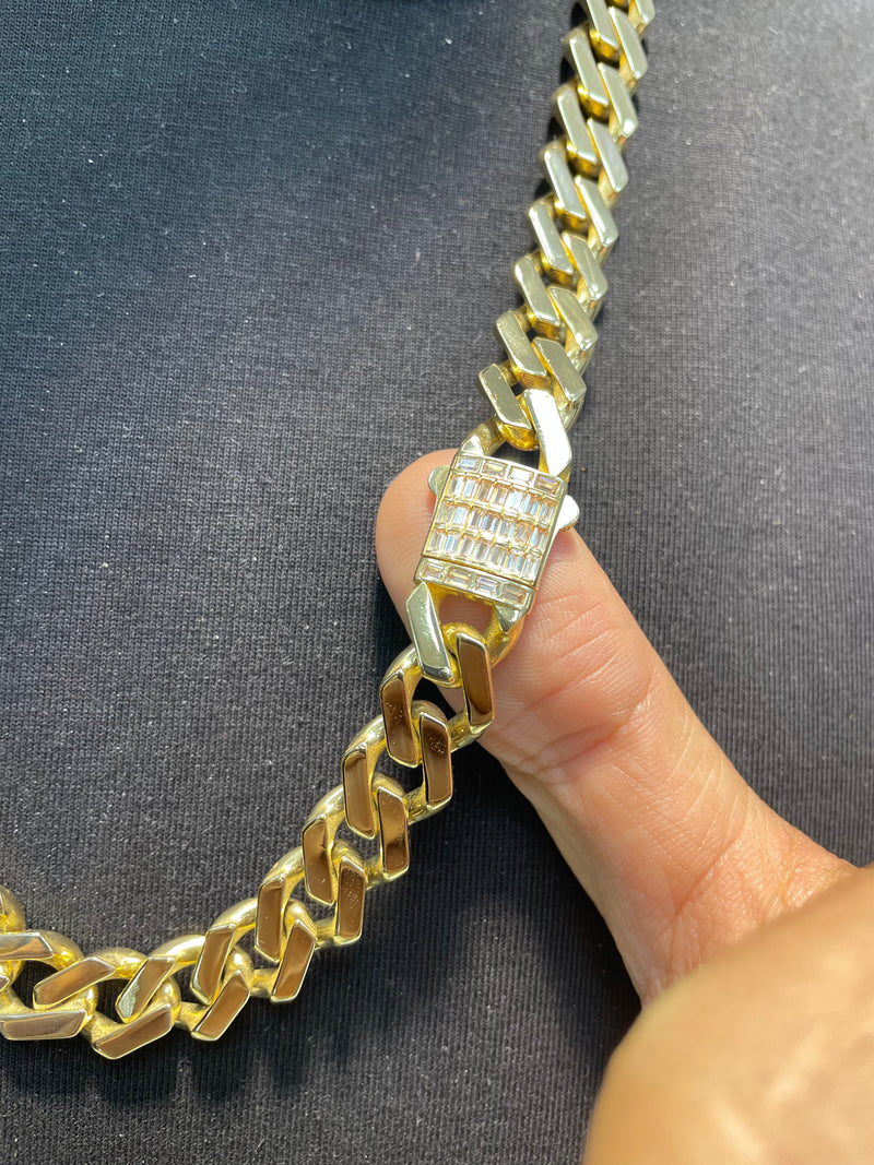 14ct Yellow Gold CURB CHAIN Mens Necklace 585 Hallmarked 27" BRAND NEW - Sarraf Jewellers