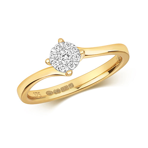 Elevate Your Proposal with Our Stunning Diamond Crossover Ring in White Gold